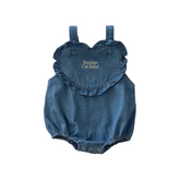 Baby Girl Blue Cotton Bodysuit